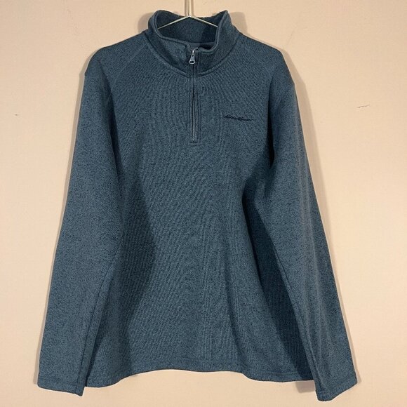 Eddie Bauer Mens Quarter Zip Pullover Sweater - Picture 1 of 11